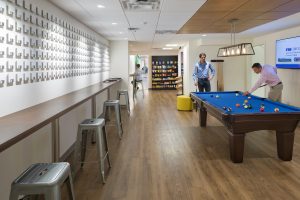 University of Maryland Global Campus rec room and countertop