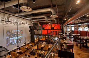 Not Your Average Joes dining area viewed from upper level