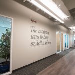 Redfin hallway with mural