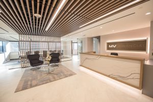 MV Financial lobby/receptionist desk