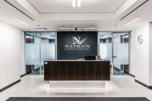 Nathan Associates lobby desk